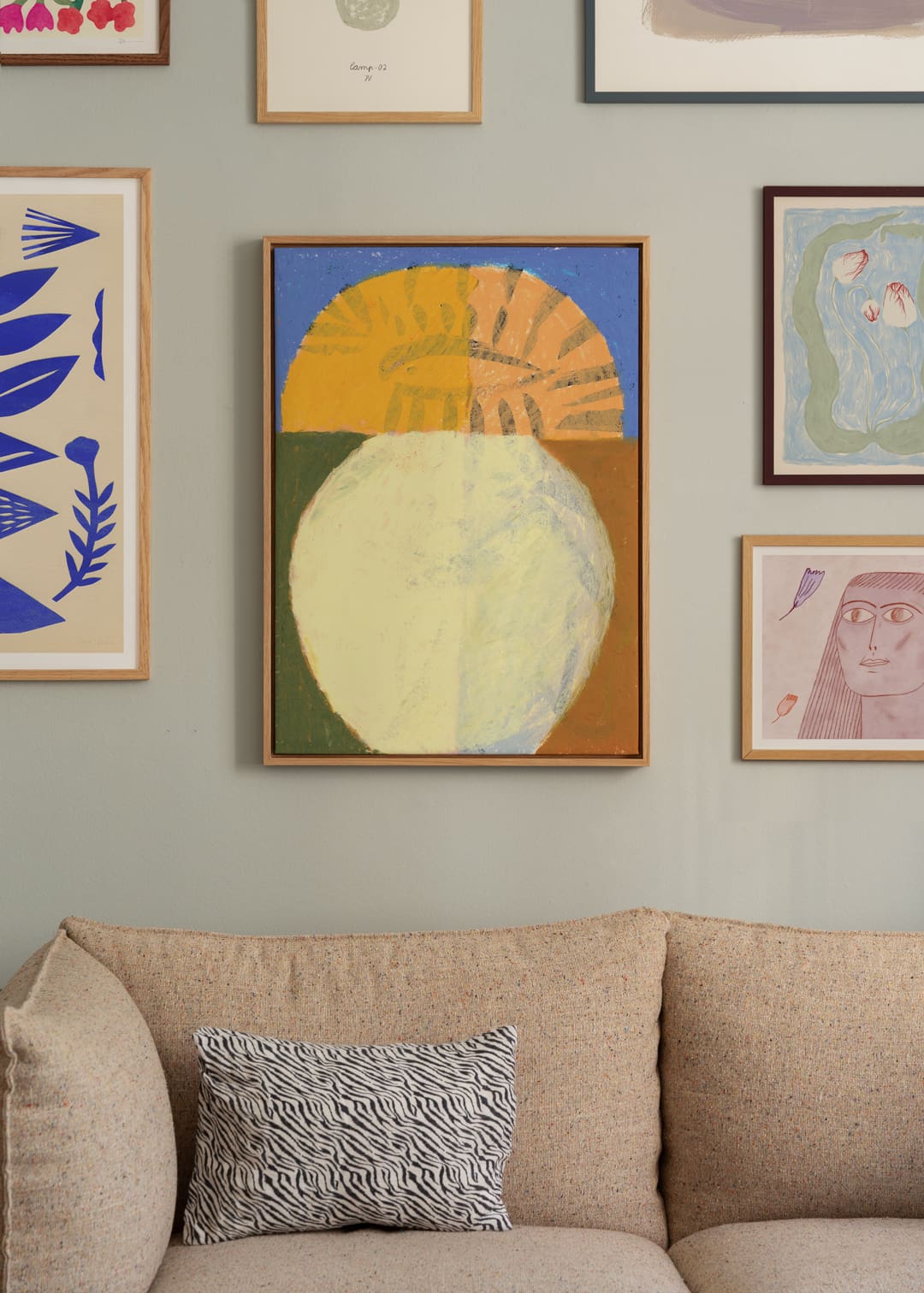 The Poster Club Art Prints The Eye Poster 30x40 cm Blau