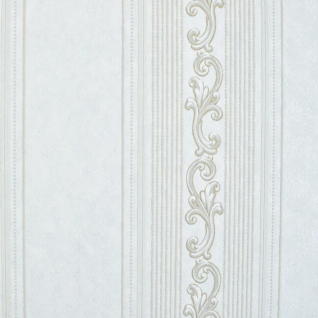 Mineheart Audley Streifentapete Creme 53 cm