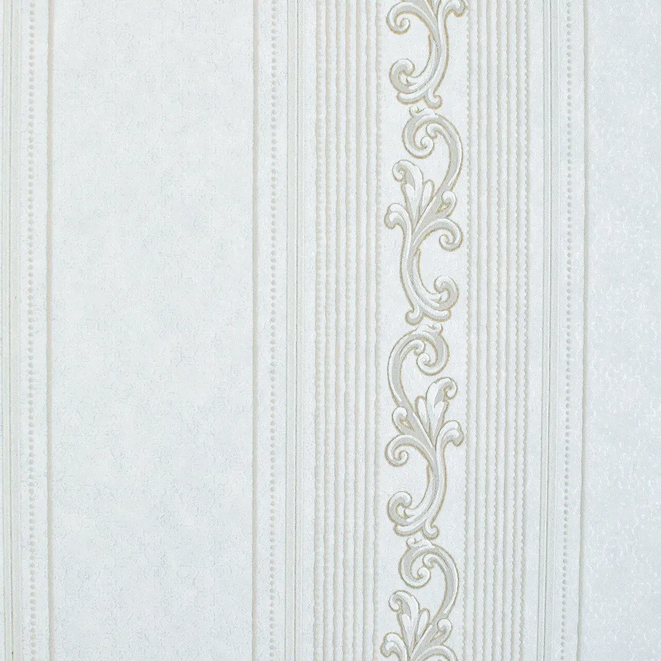 Mineheart Audley Streifentapete Creme 53 cm