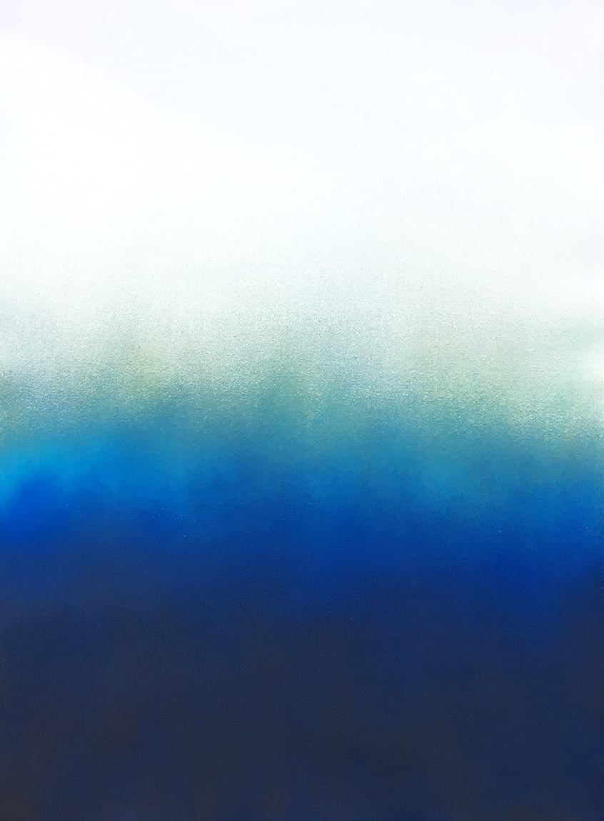 The Poster Club Hazy Turquoise Kunstdruck 79x108 cm türkis