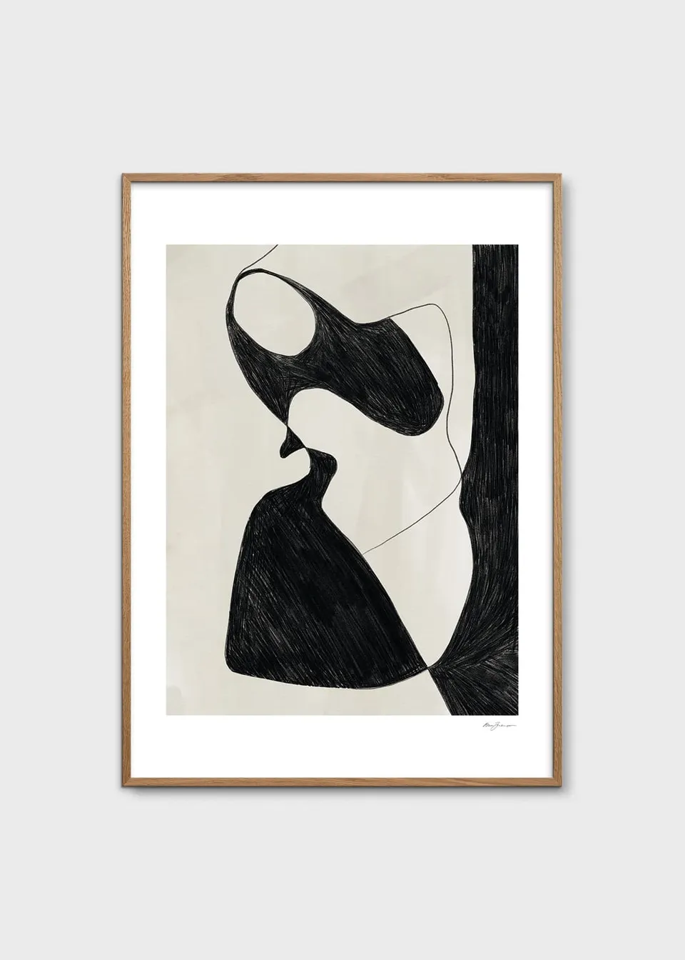 The Poster Club Amphibian Poster 30x40 cm Schwarz