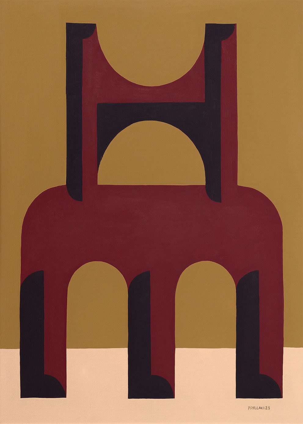 The Poster Club Art Prints Red Monument Poster 30x40 cm rot