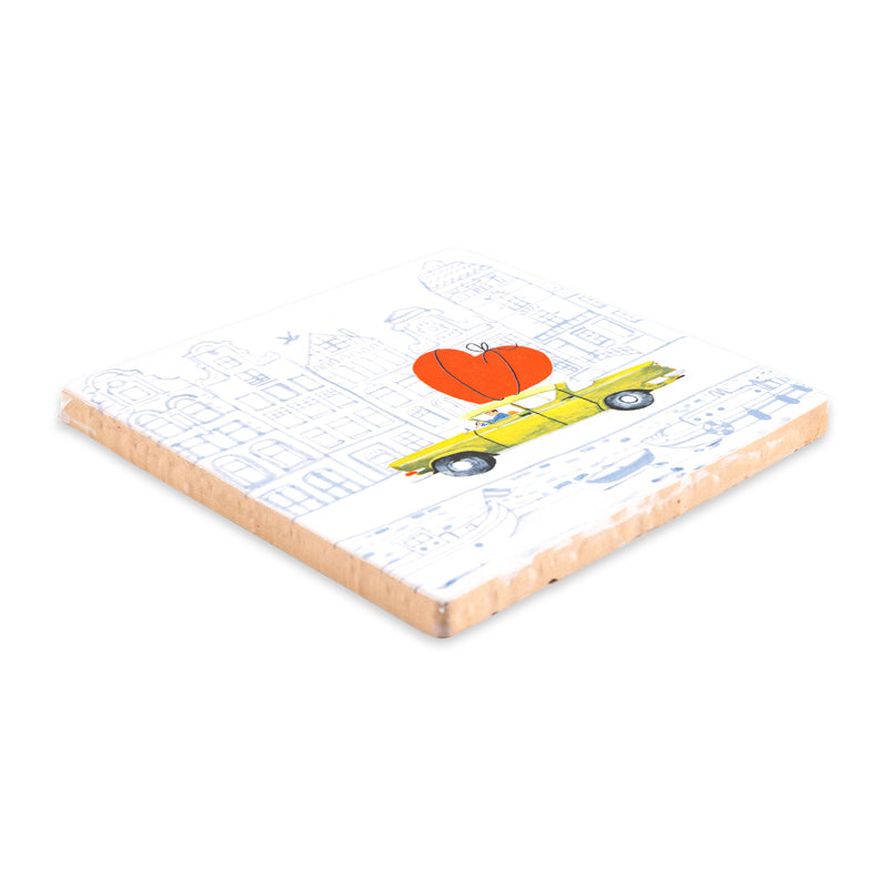 Storytiles Delft Blue Love is on the way Wandfliese S 10x10 cm