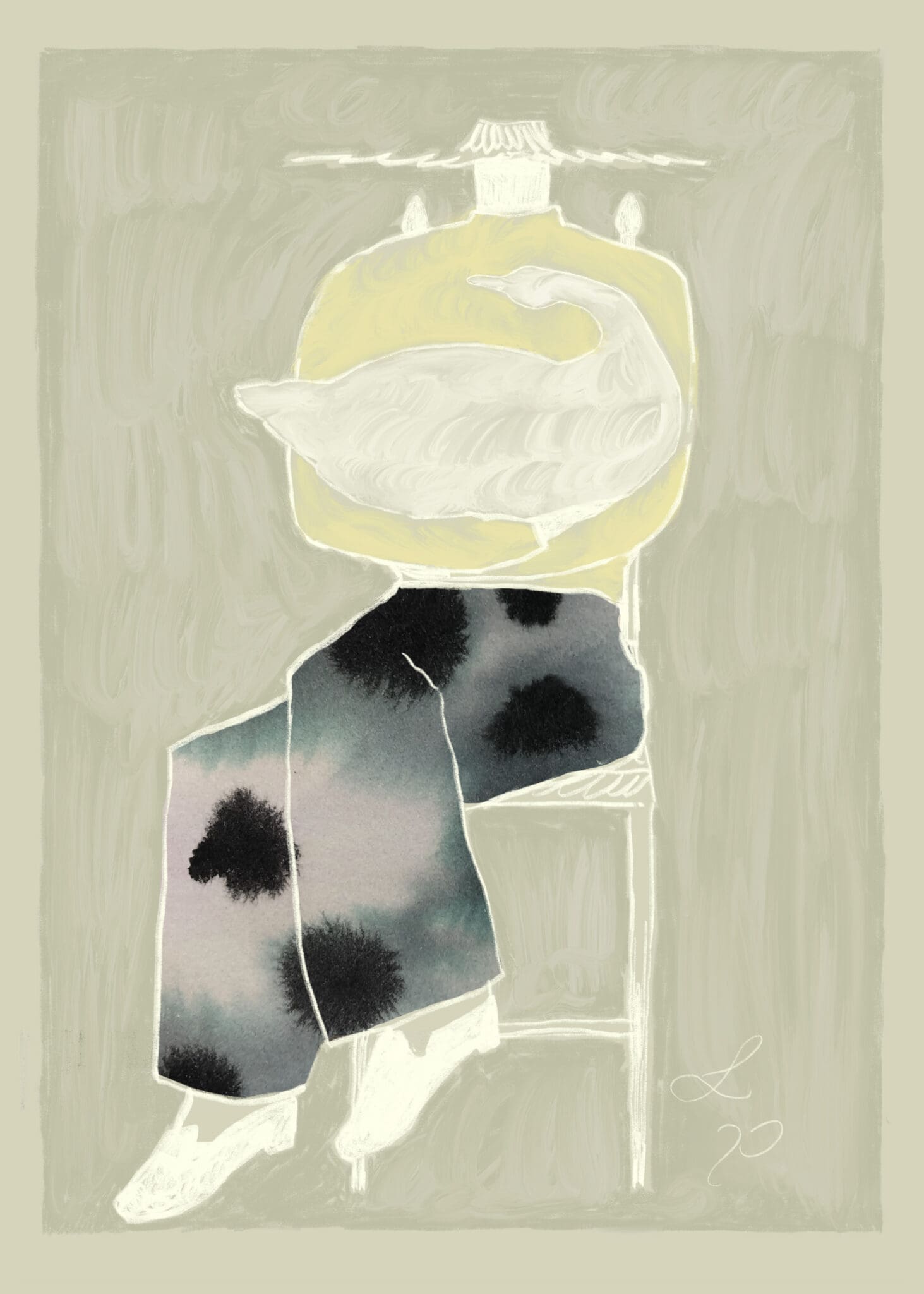 The Poster Club Sam and Charlotte Poster 30x40 cm figurativ