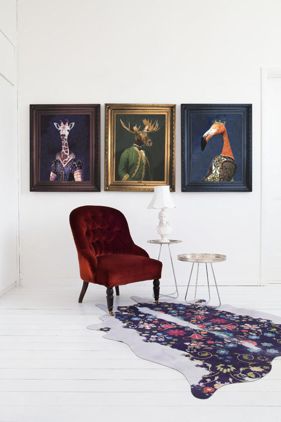 Mineheart Dame Giralda Leinwand Giraffe 66x81cm