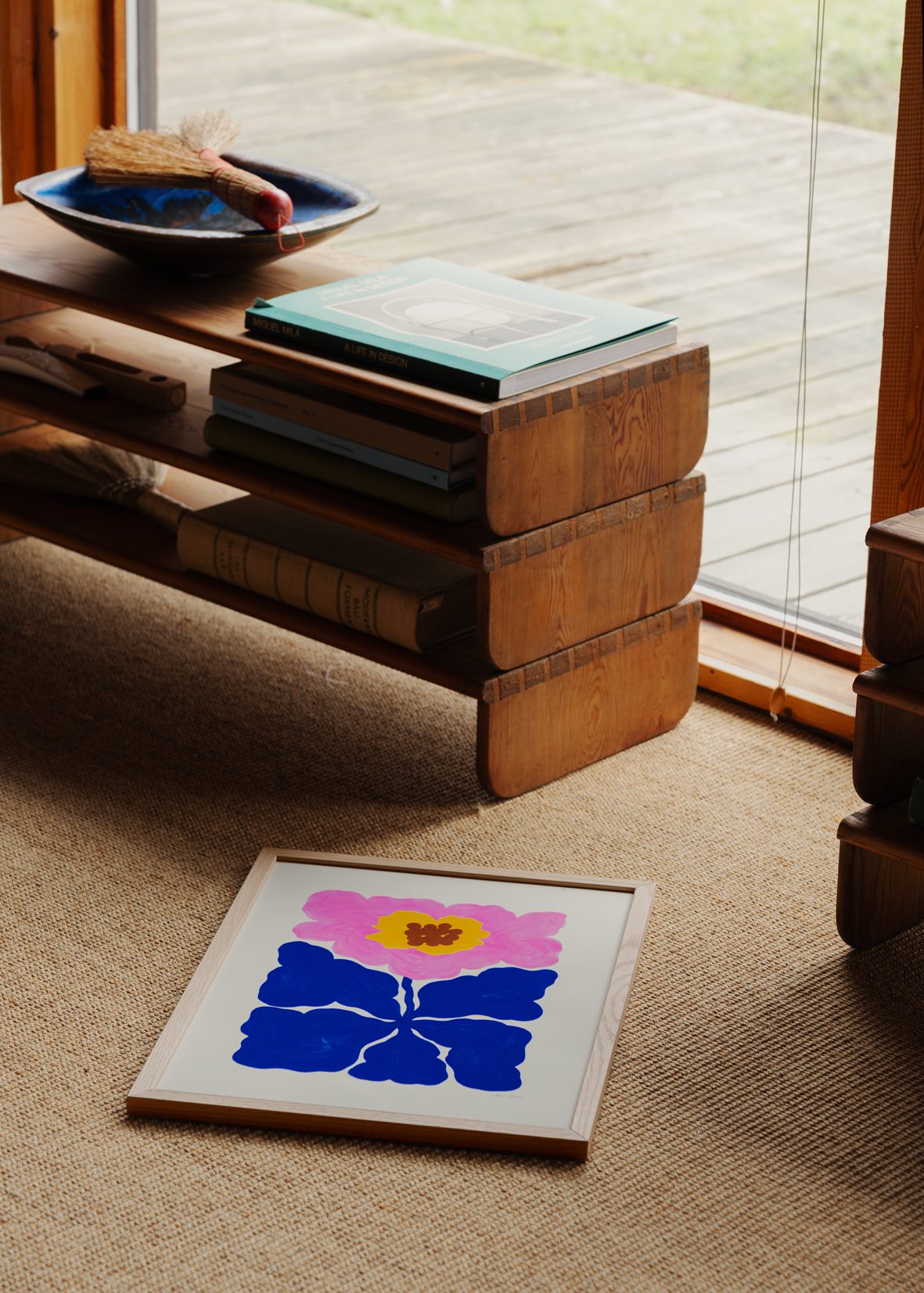 The Poster Club Just Bloomed Poster 30x40 cm Blumen blau