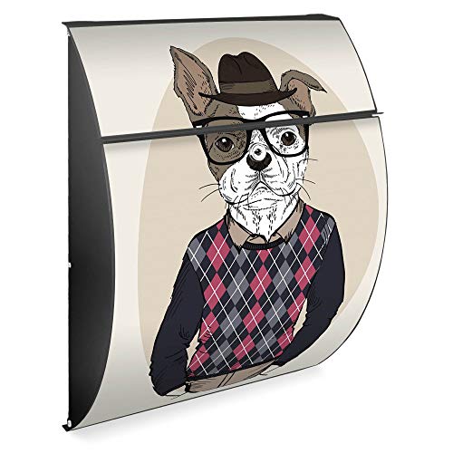 Banjado Riviera Briefkasten anthrazit Motiv Ludger A4