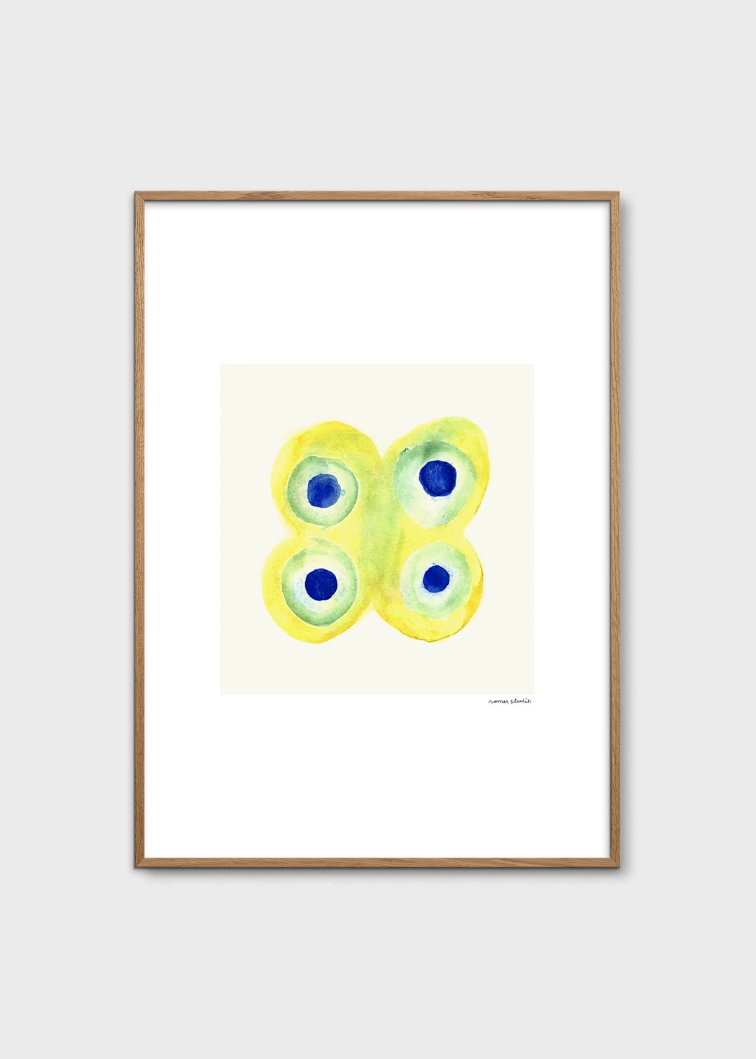 The Poster Club Art Prints Papillon No. 1 Poster 30x40 cm blau
