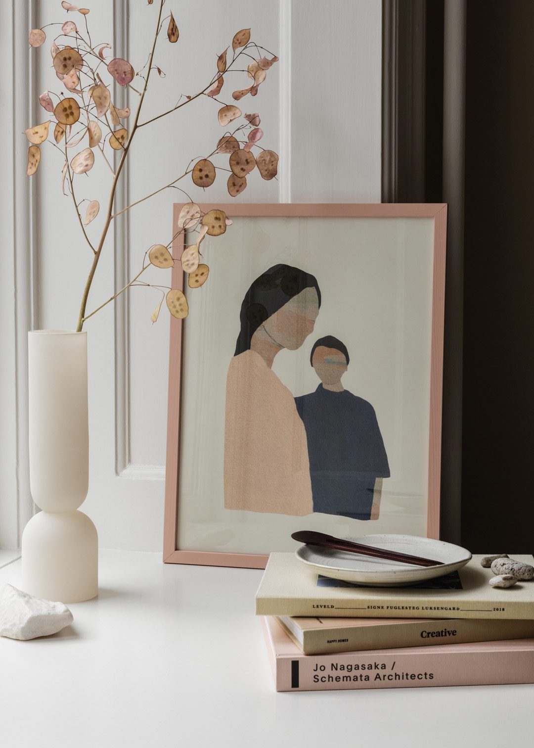 The Poster Club Art Prints Twin Ladies Poster 30x40 cm Blau
