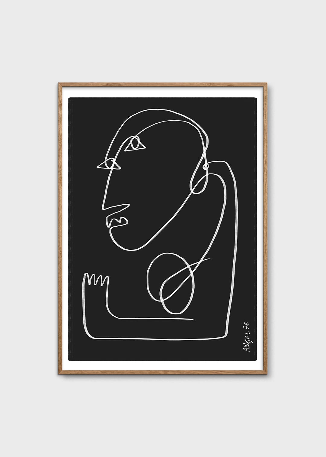 The Poster Club Art Prints Crooked Man Poster 50x70 schwarz