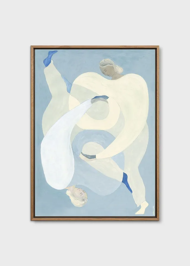 The Poster Club Hold You Blue Canvas 50x70 cm hellblau