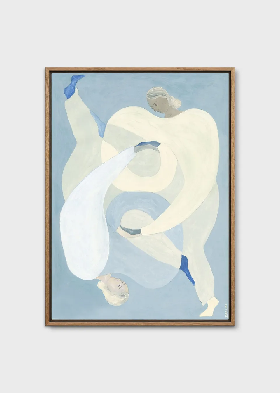 The Poster Club Hold You Blue Canvas 50x70 cm hellblau