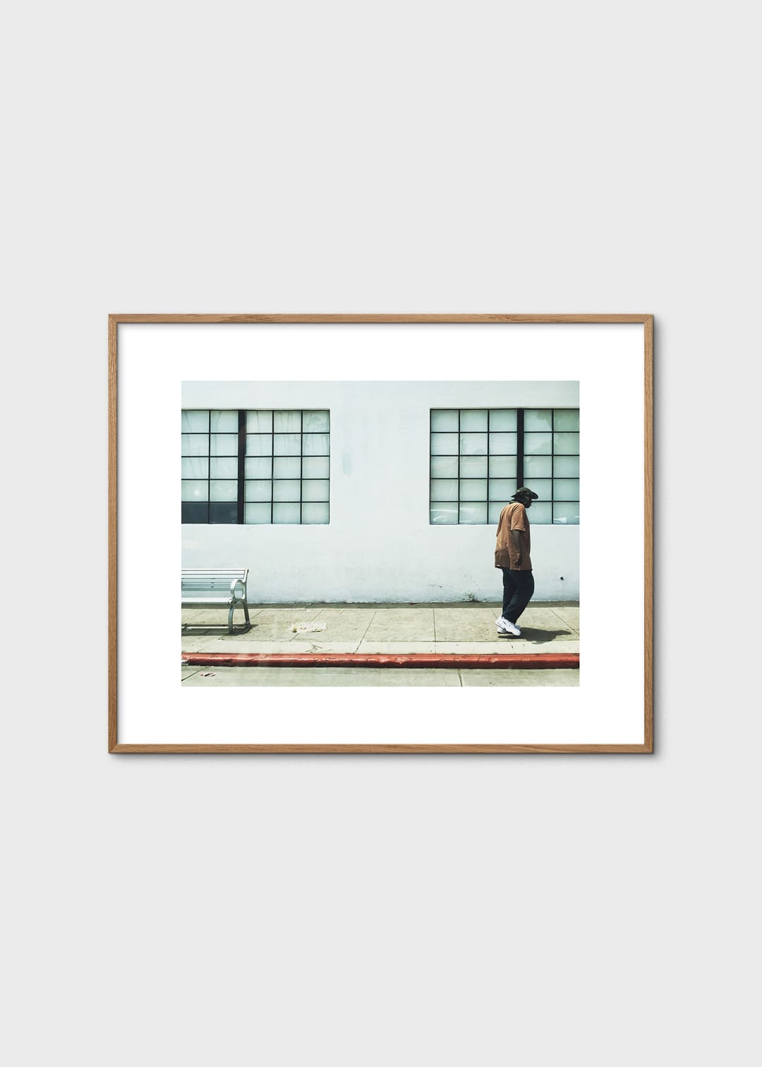 The Poster Club Santa Monica Man Fotoposter 40x50 cm hell