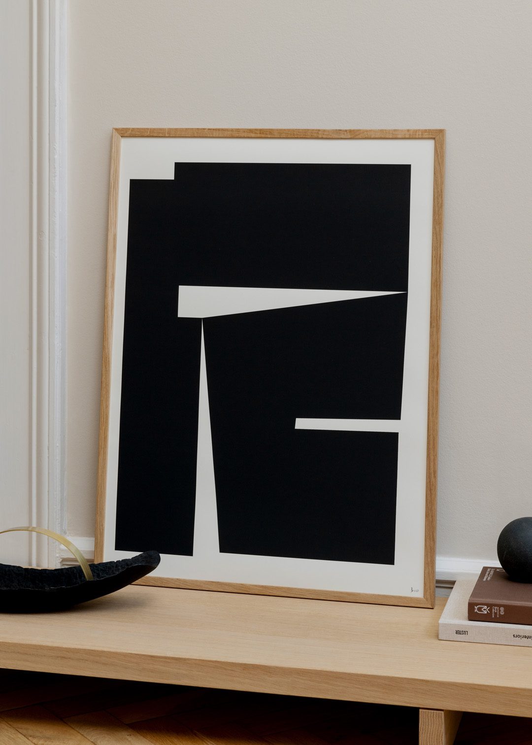 The Poster Club Composition 04 Poster 30x40 cm Beige Schwarz