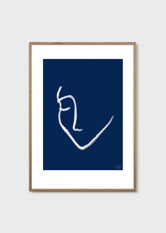 The Poster Club Lethe Poster 30x40 cm Blau Figurativ
