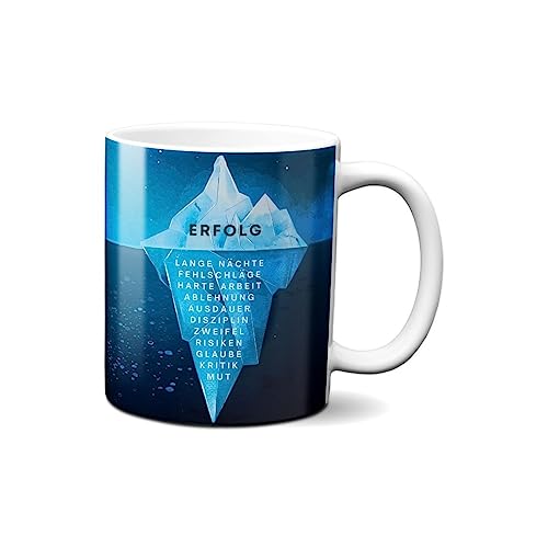 Hustling Sharks Eisberg des Erfolgs Tasse 330ml weiß