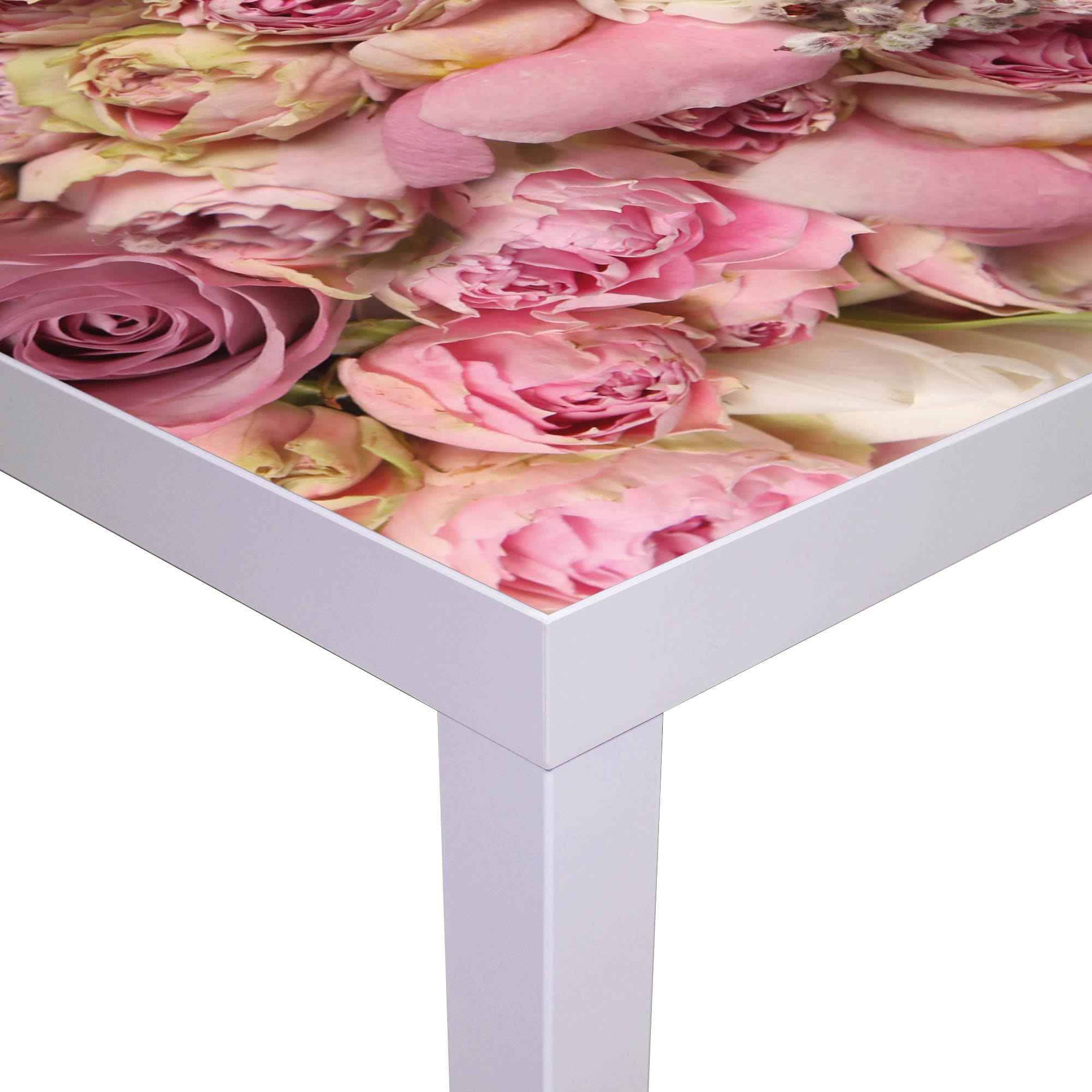 Banjado Möbelfolie Tischfolie Strauss Rosen 55x55 cm
