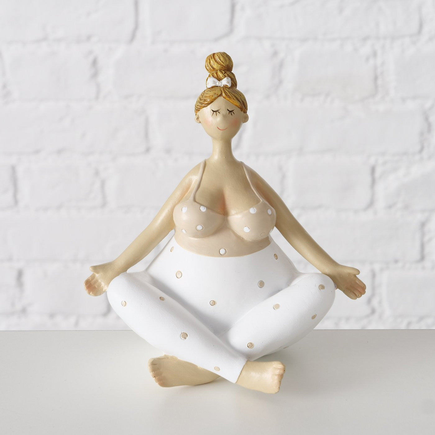 LS-LebenStil Molly Yoga-Figuren 3er Set 21cm beige