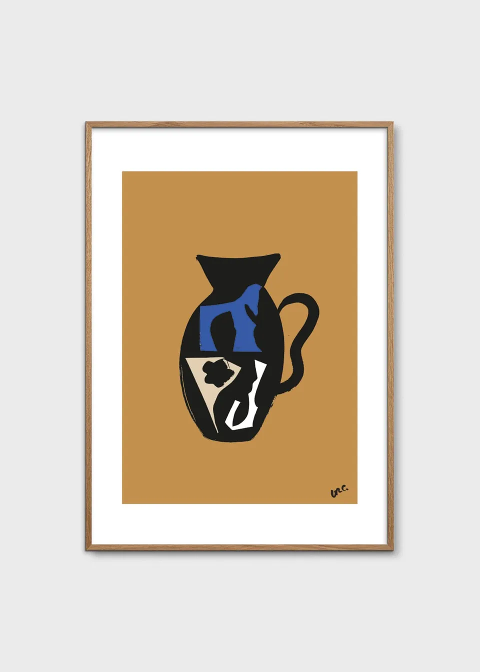 The Poster Club Art Prints Vase 01 Kunstdruck 30x40 blau