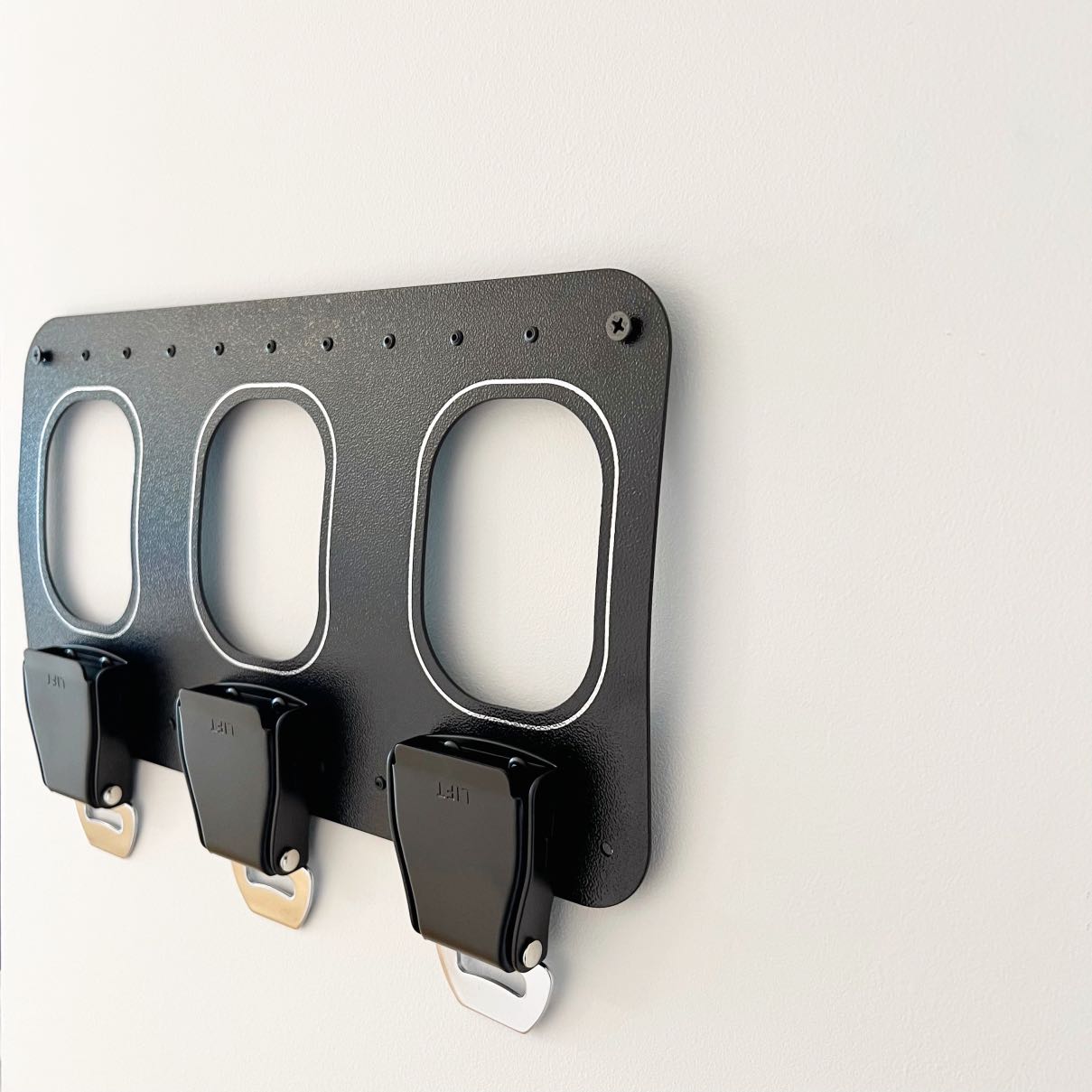 aircraftwindows Key Holder 3er Schlüsselbrett Black Edition