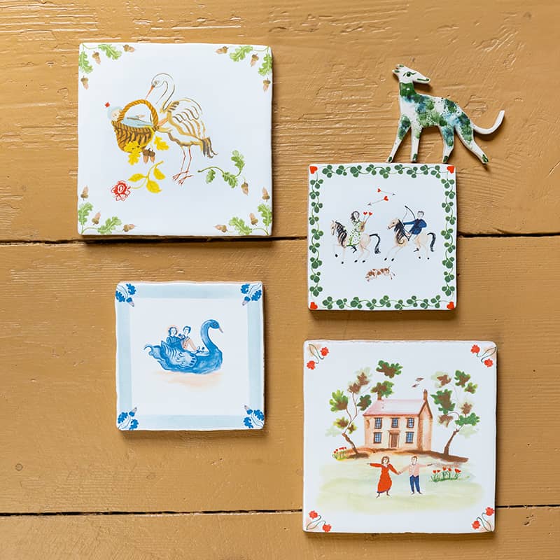 StoryTiles Delft Blue Ons sprookje Fliese 10x10 cm Spruch