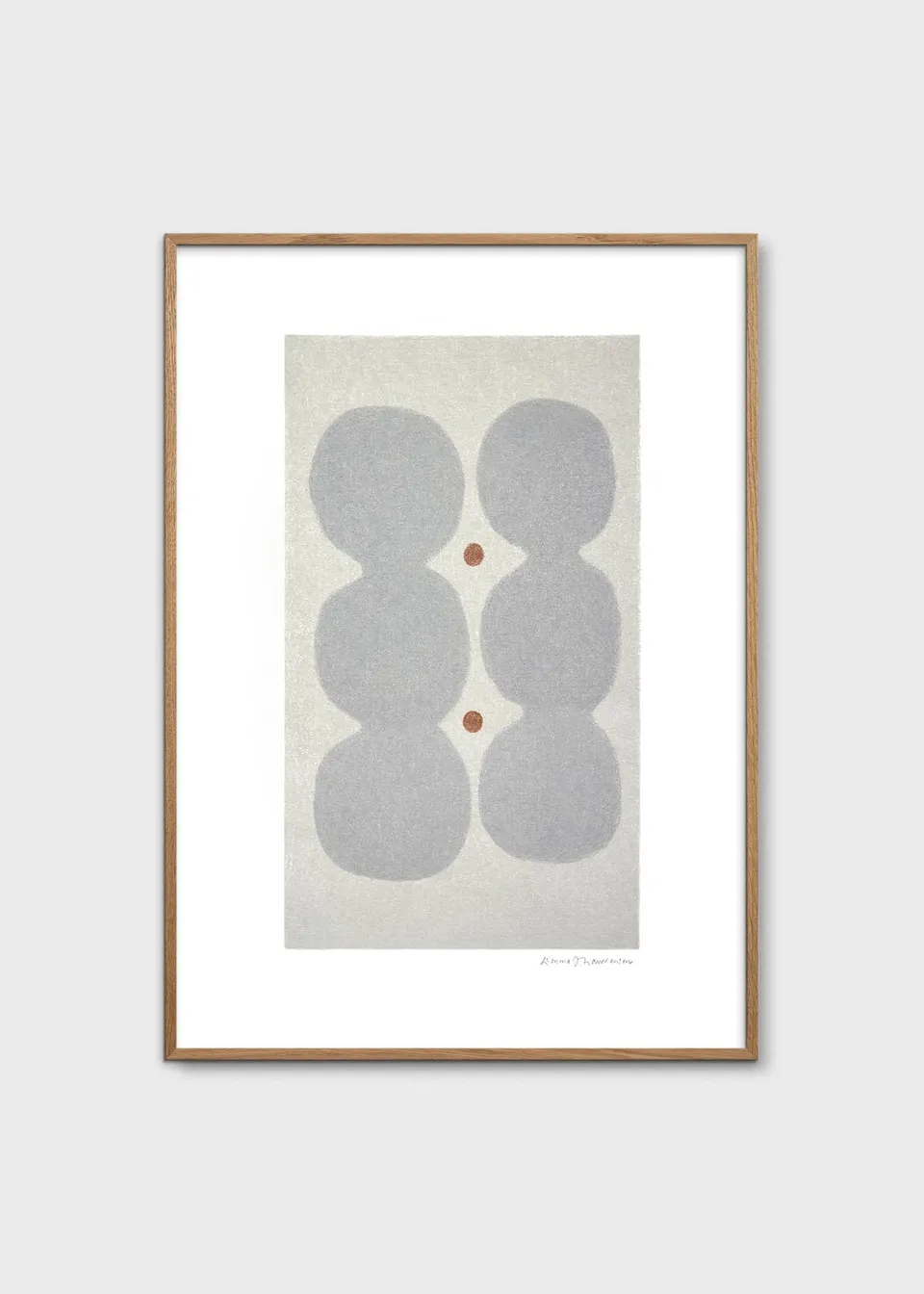 The Poster Club Moonstones Poster 30x40 cm blau