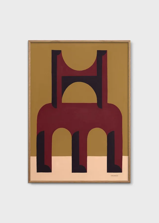 The Poster Club Art Prints Red Monument Poster 30x40 cm rot