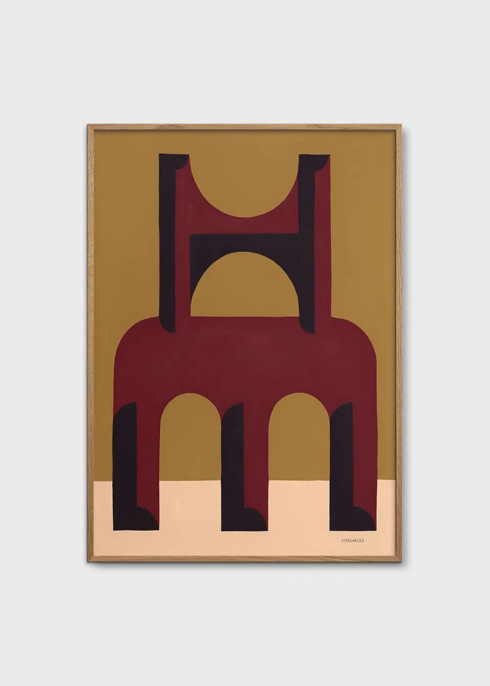 The Poster Club Art Prints Red Monument Poster 30x40 cm rot