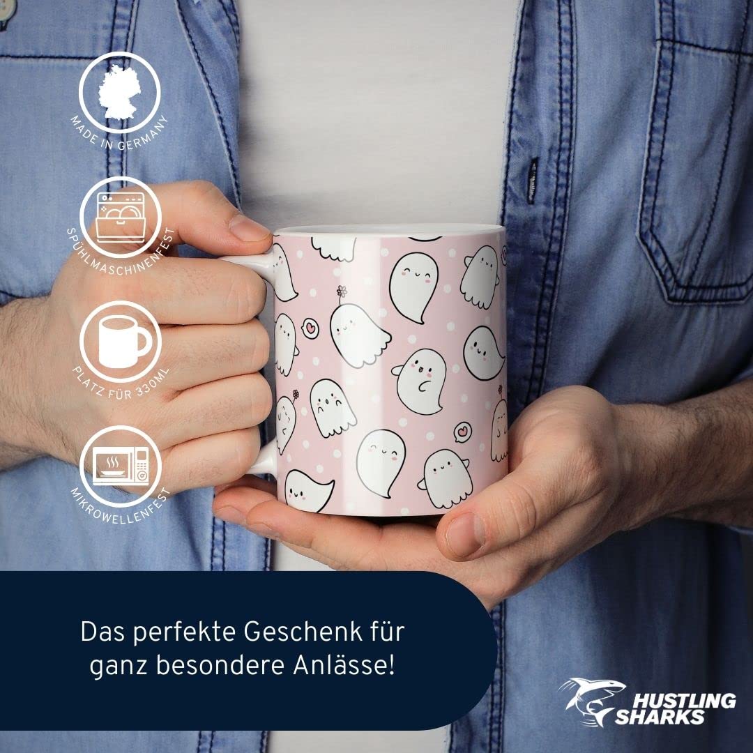 Hustling Sharks Wandbilder Süße Geister Tasse 330ml schwarz