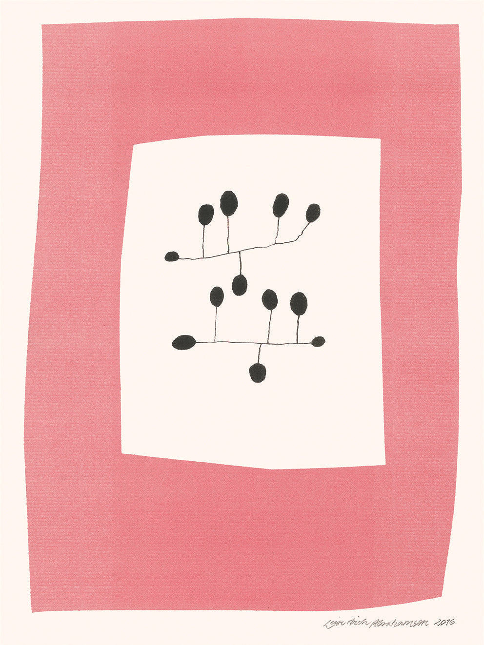 The Poster Club Art Prints Pink Surrender Poster A4 rosa
