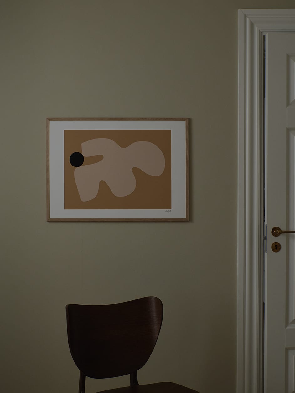 The Poster Club Art Prints Abstrakturm Poster 30x40 Beige-Blau
