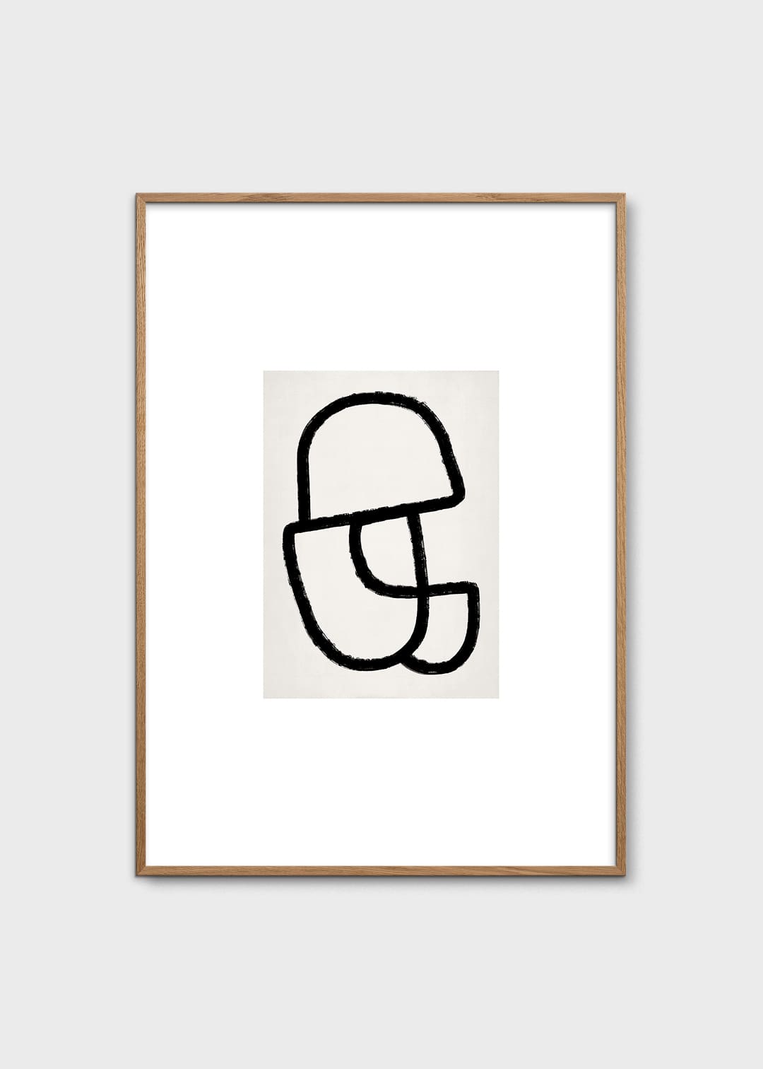 The Poster Club Abstract 835 Poster 50x70 cm Schwarz-Weiß