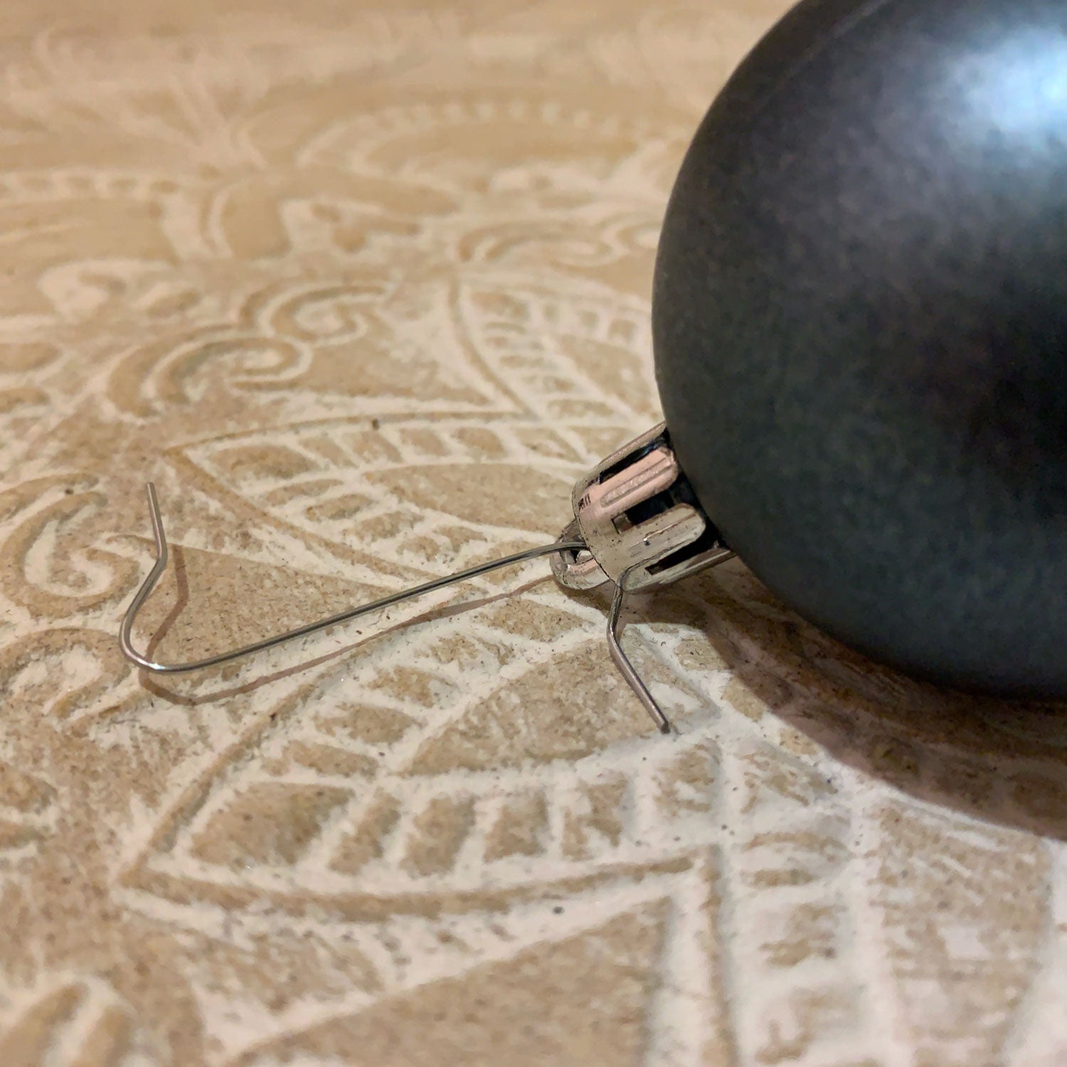 LS-LebenStil Kugel-Aufhänger Silber 50er Set 3,5 cm Metall