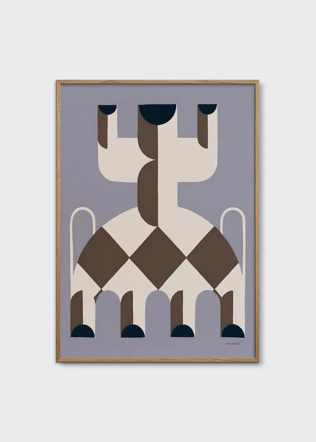 The Poster Club Celebration Poster A4 blau beige