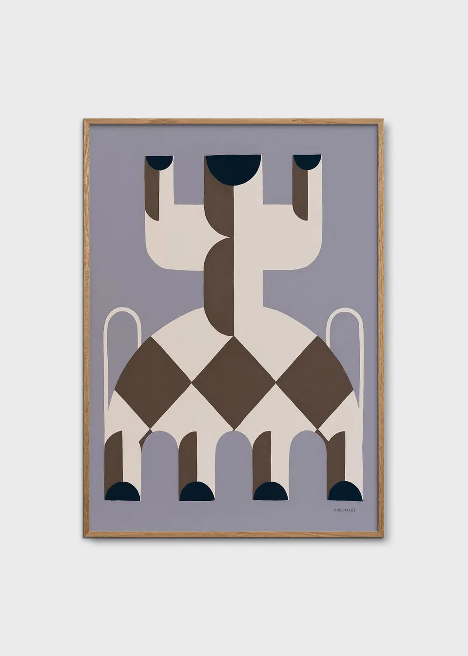 The Poster Club Celebration Poster A4 blau beige
