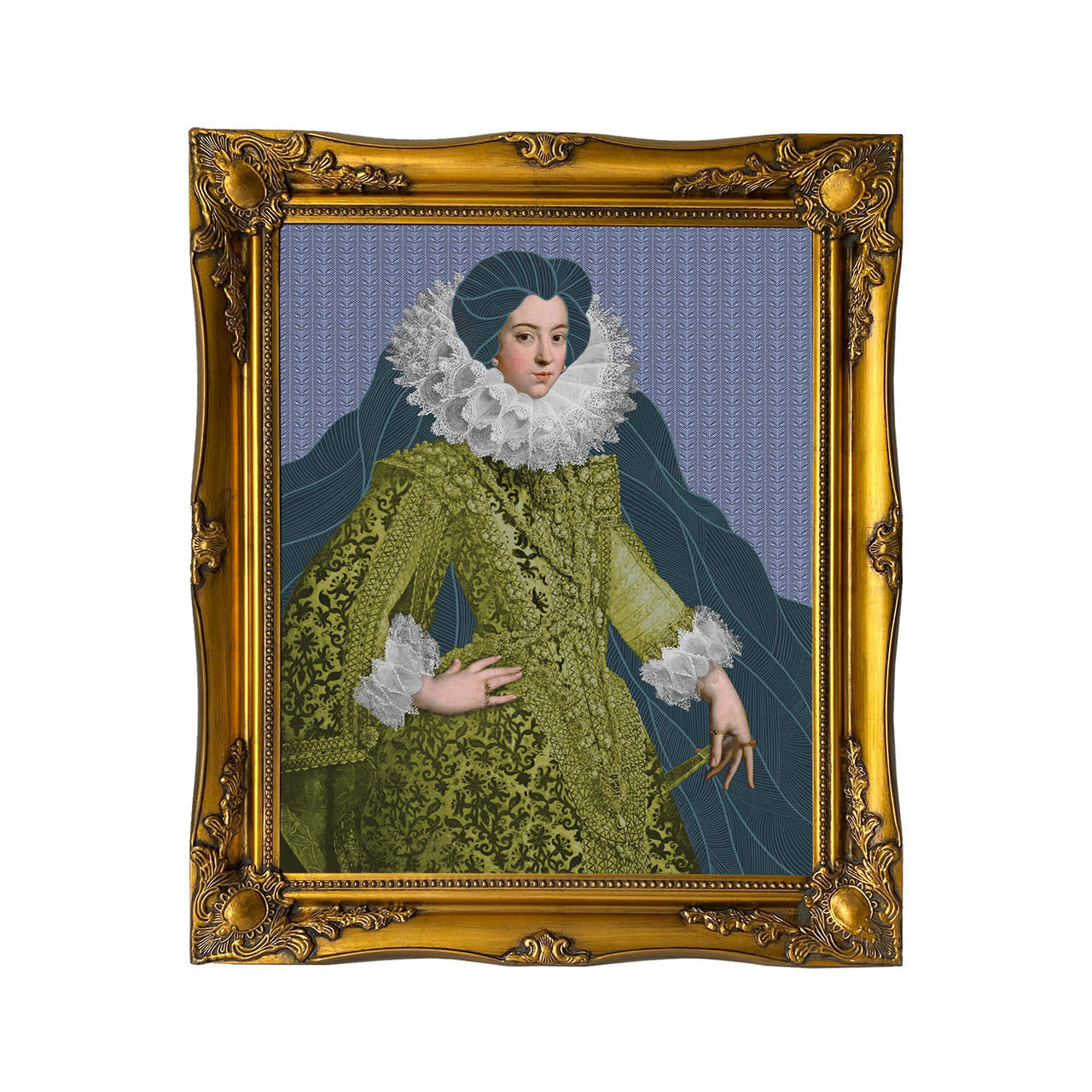 Mineheart Wall Art Noble Isabel Leinwandbild 61x81cm Grün