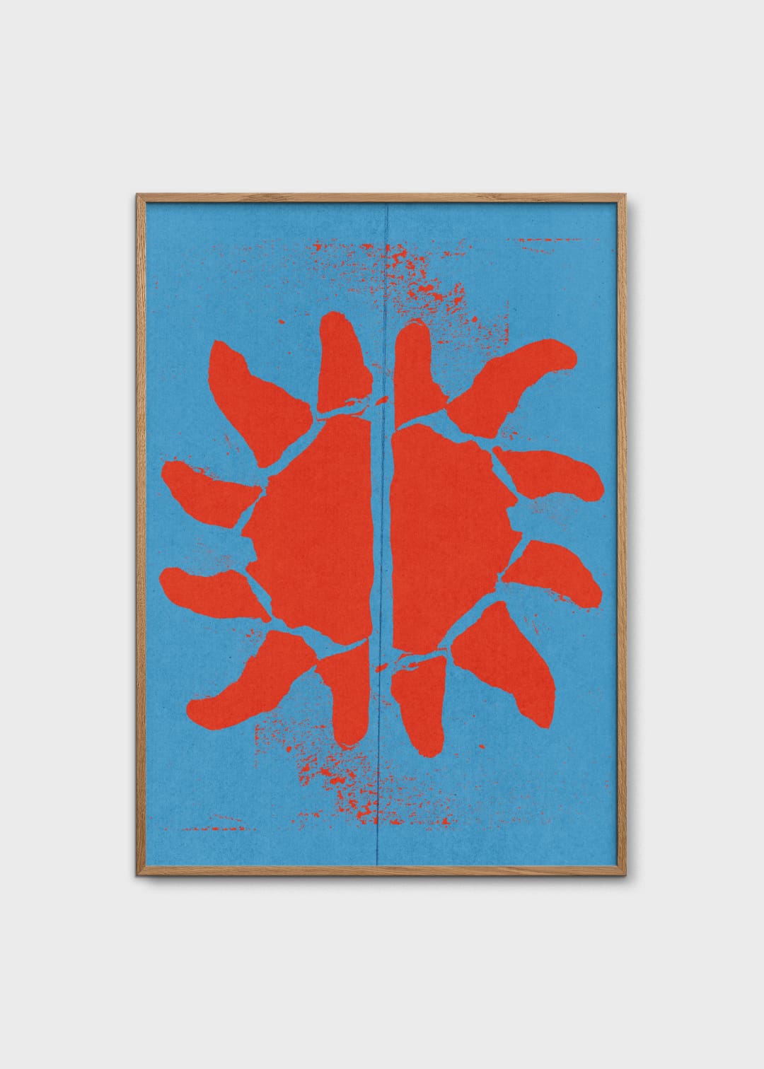 The Poster Club Art Prints Le Soleil Poster A4 blau-rot