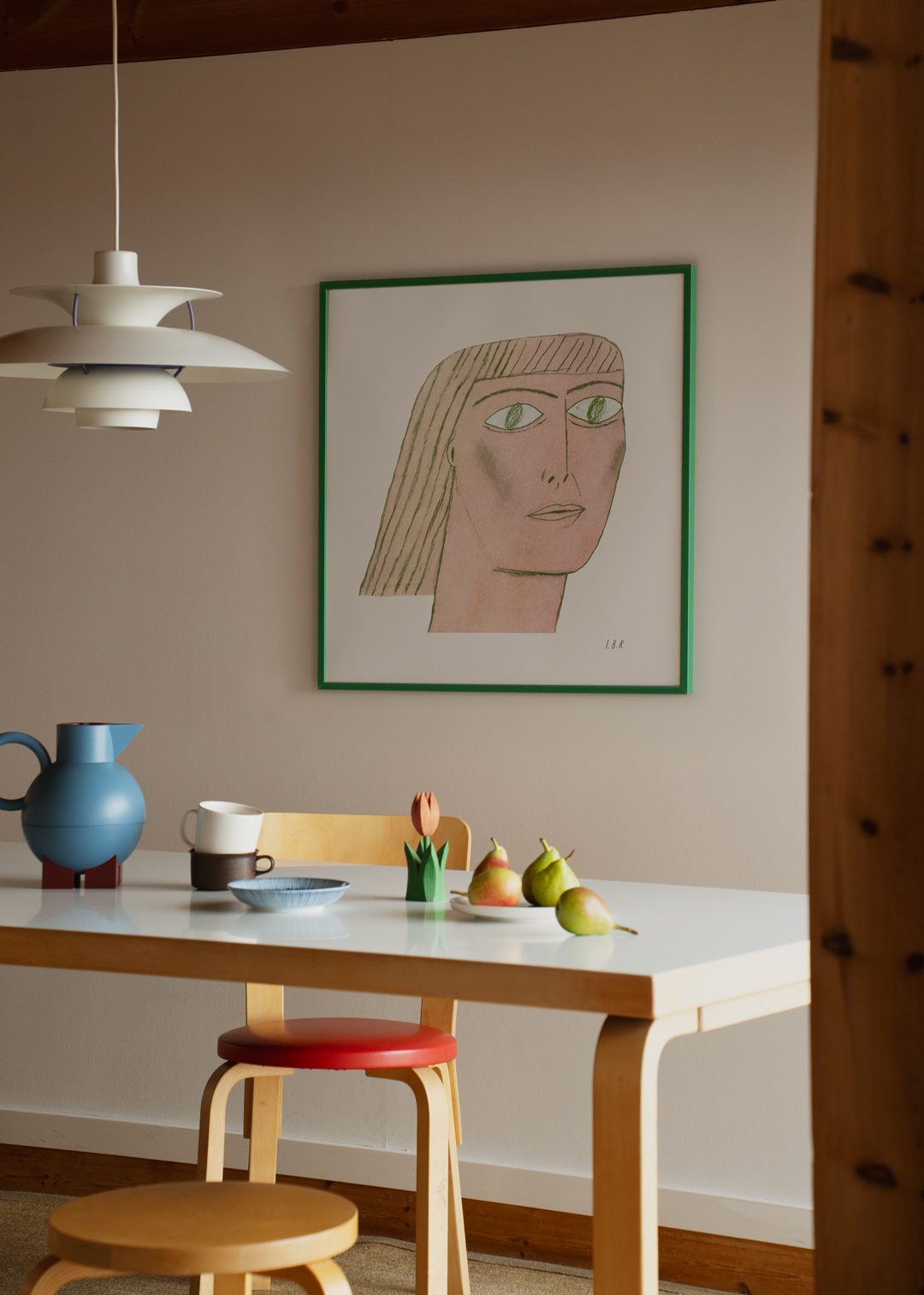 The Poster Club Art Prints Green Lady Poster 50x50 cm Grün