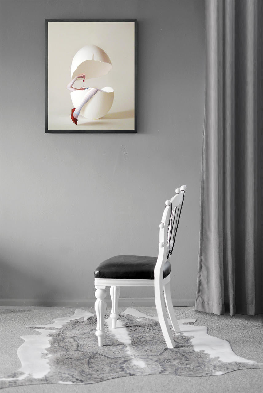 Mineheart Wall Art Cherry Lips Leinwandbild Ei Kirsche surreal