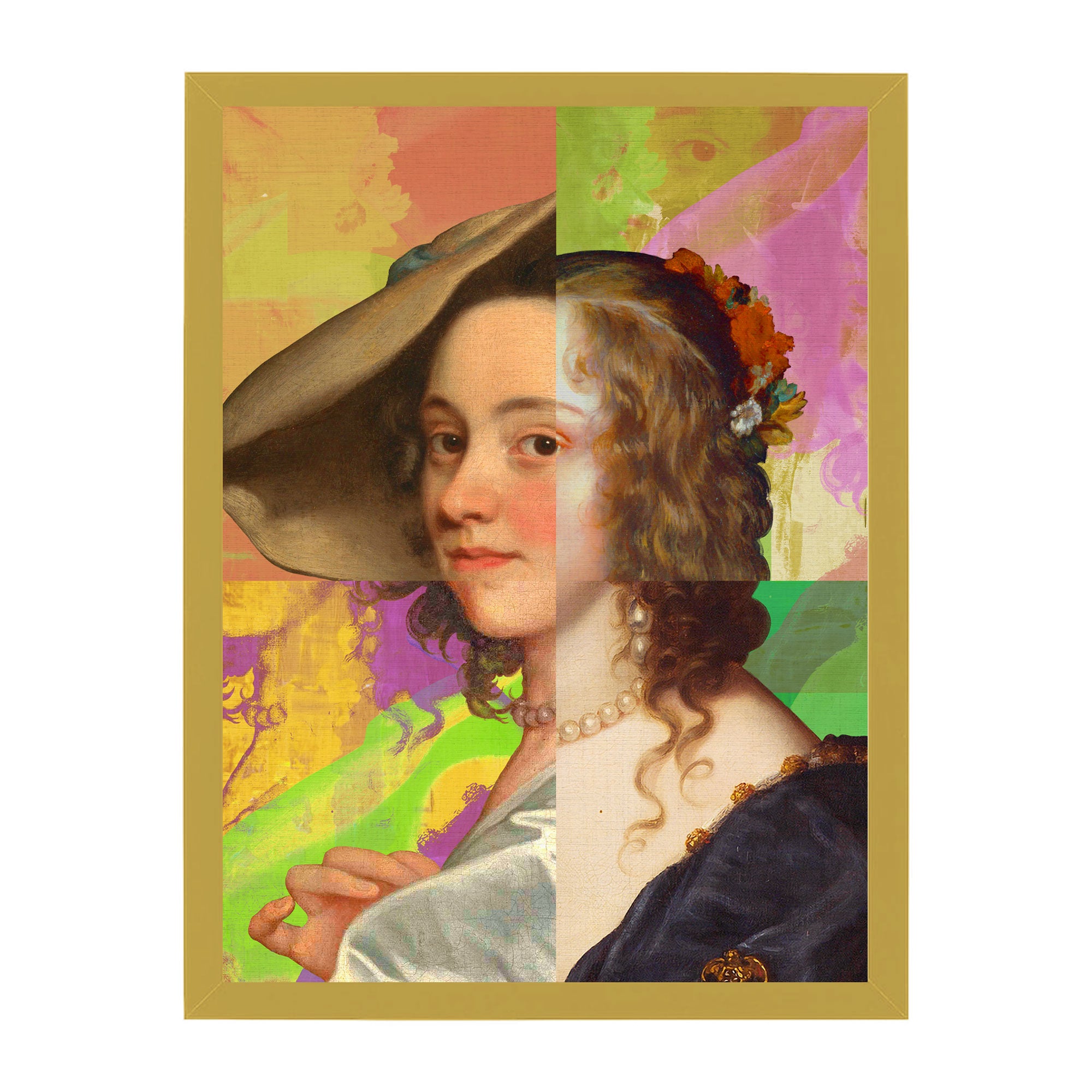 Mineheart Lady Puzzled Poster Lila Kleid 21x30 cm