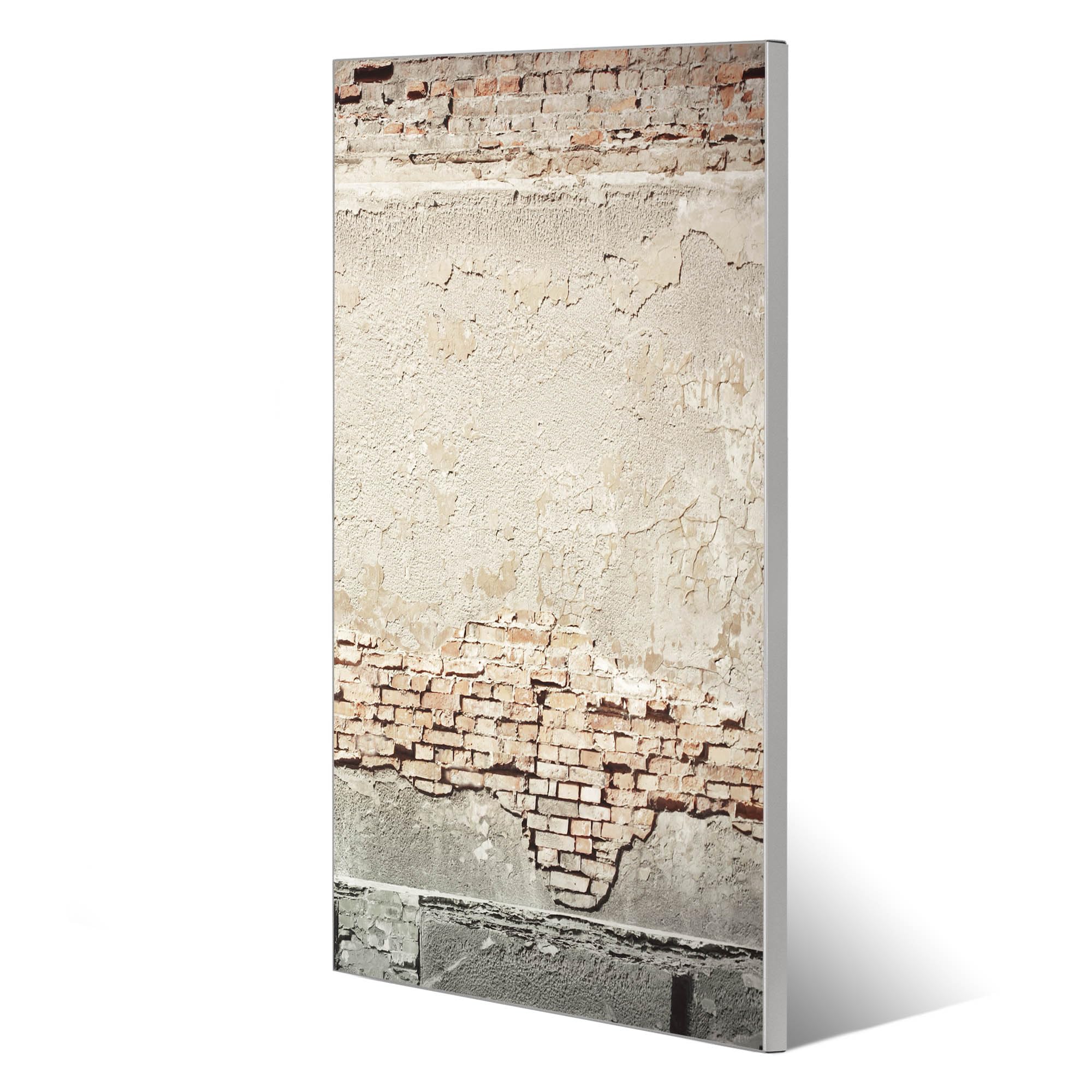 Banjado Magnettafel Metall 37x78 cm Baulücke Silber beschreibbar