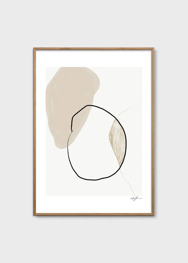 The Poster Club Pairs Poster 30x40 cm abstrakt beige