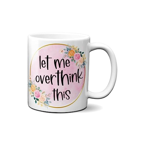 Hustling Sharks Overthinker Tasse 330ml weiß Spruch Kollegengeschenk