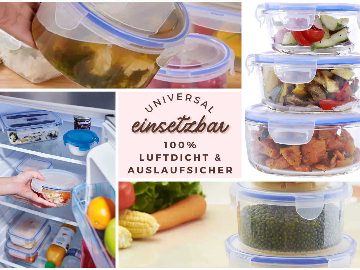 LS-LebenStil Clip & Lock Frischhaltedose Rund 1400ml