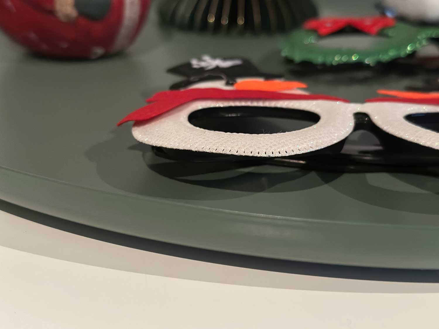 LS-LebenStil Küche & Haushalt Amrum Deko-Tablett rund 42cm grün