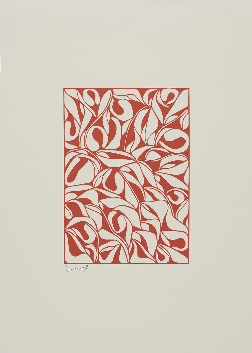 The Poster Club Oyster No. 01 Kunstdruck 30x40 beige