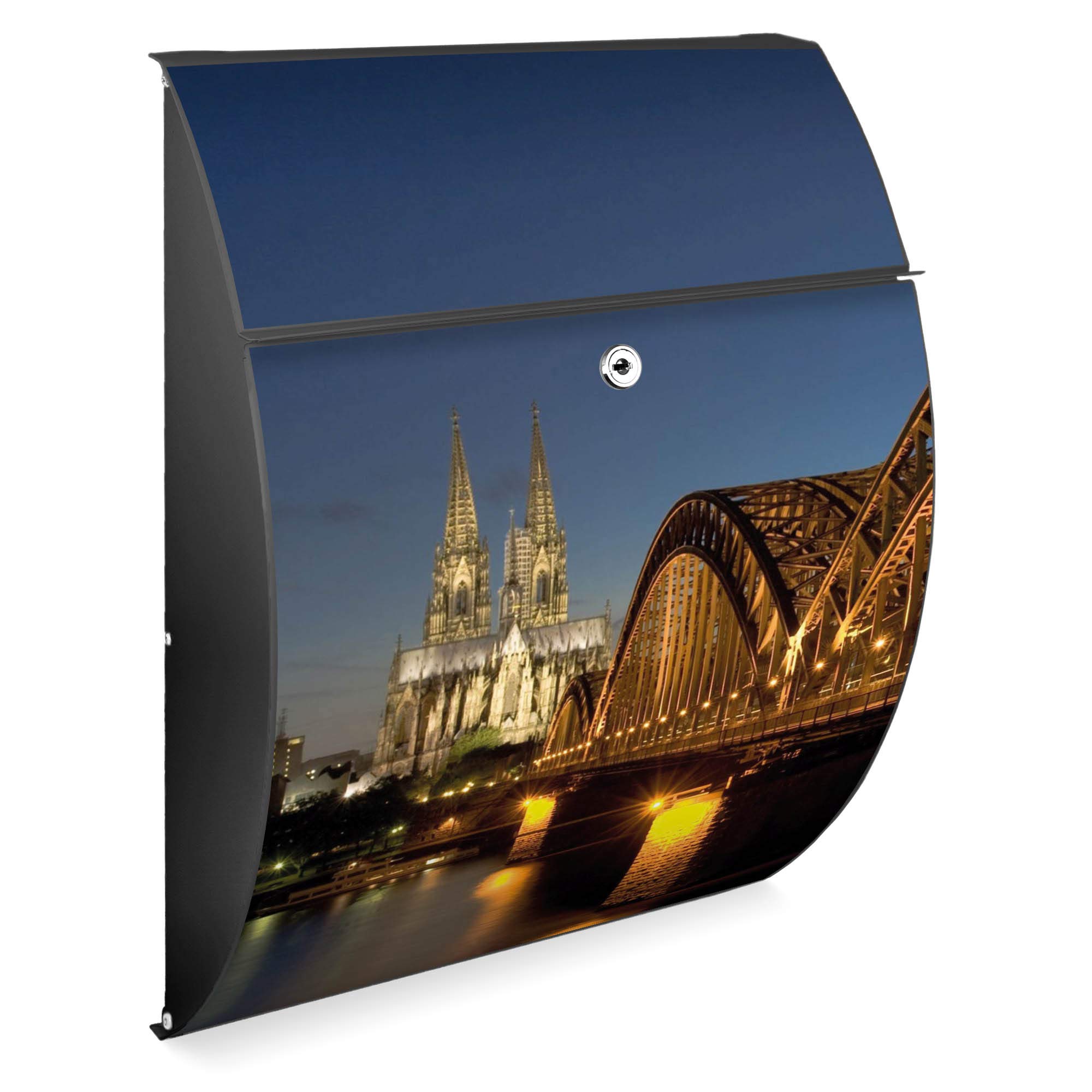 Banjado Briefkasten Riviera Köln Weiß 46x33,5cm A4-Einwurf