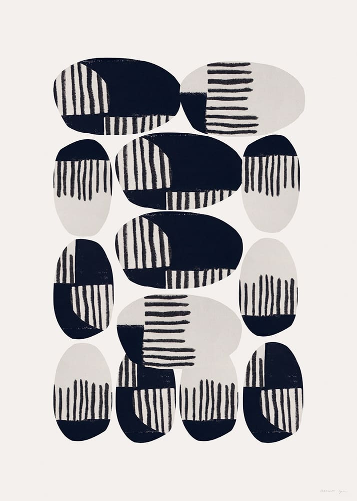 The Poster Club Dotted No. 146 Kunstdruck 30x40 cm schwarz
