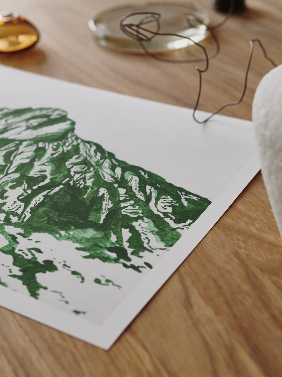 The Poster Club Mount Jade Poster 30x40 cm Jadegrün