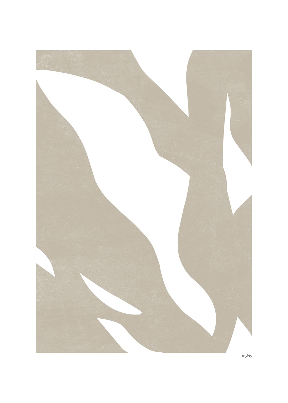 The Poster Club Fragments Poster 30x40 cm beige abstrakt